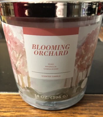 全新 Sonoma 14 盎司“Blooming Orchard”3 Wick 香味罐蜡烛 带精油 — 第 1/4 张图片