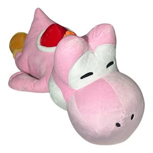 Universal Epic Universe Super Nintendo World Pink Yoshi Sleeping 37" Plush - Picture 1 of 2