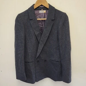Cashmere Womens M/L Vintage Blazer Suit Jacket Navy Formal Office Wear Occasion - Picture 1 of 11