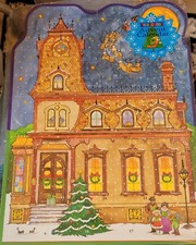 Advent Calendar Card The Night Before Christmas 15"x11" New Berthe Amoss 2014