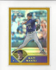 2003 Topps Chrome Baseball Gold Refractor Singles xxx/449 - You Choose
