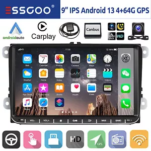 4+64G Autoradio Android 13 Carplay GPS NAVI Für VW GOLF 5 6 Touran Passat Tiguan - Bild 1 von 17