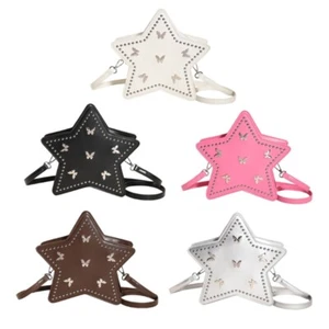Fashion Travel Backpack Star Shape Shoulder Bag Adjustable Strap Casual Backpack - Picture 1 of 13