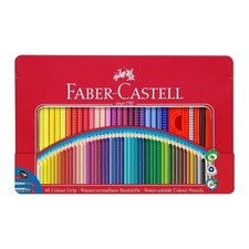 Faber Castell Confezione 48 Astuccio Metallo Matite Grip 112448
