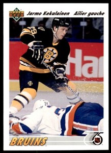 1991-92 Upper Deck French Jarmo Kekalainen Rookie . Boston Bruins #108