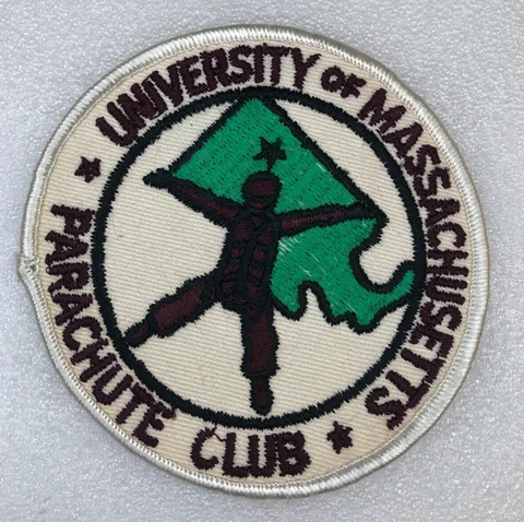 University of Massachusetts Parachute Club Vintage Paratrooper 4" Cover