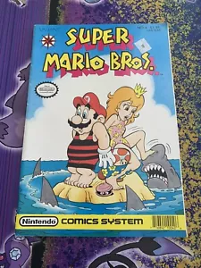 Super Mario Bros. Valiant Vol. 1 No. 4 1990 Nintendo Comics System Luigi Peach - Picture 1 of 5