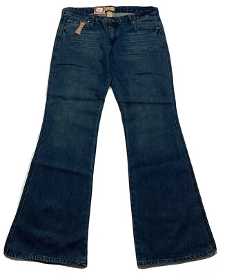 NWT Steve & Barry’s Stretch Womens Jeans Studded Pockets Sz 14 Flare 38” Waist - Image 1 of 4