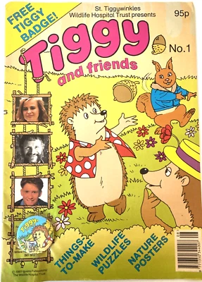 TIGGY AND FRIENDS NUMBER 1. RARE IGUANA PUB.  MAGAZINE WITH FREE GIFT.  1993. - Image 1 of 4