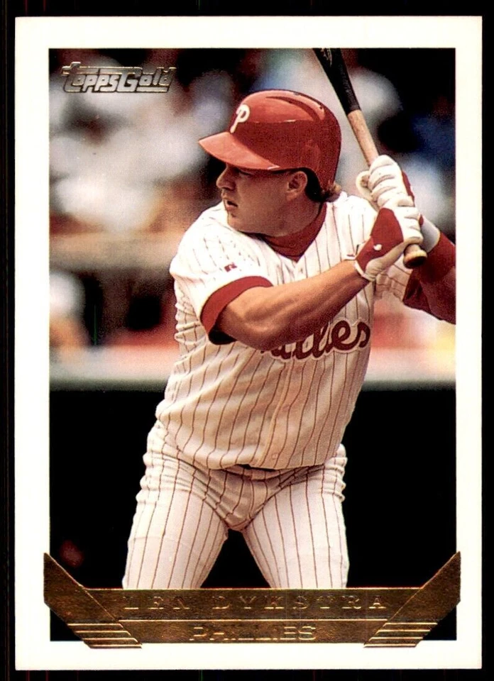 1993 Topps Gold Len Dykstra A Baseball Cards #740 - Image 1 of 2