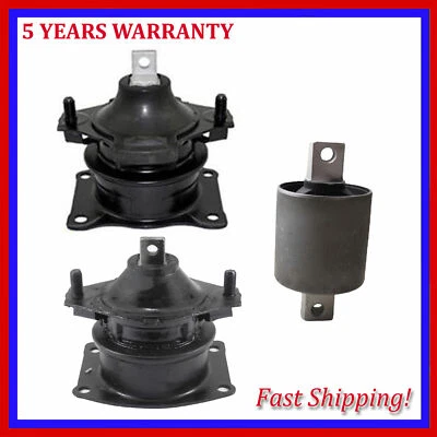 For Acura RL 2005-2008 3.5L 2pcs Engine Motor & 1 Trans Bushing Automatic Set - Image 1 of 4