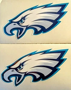 PACK DE 2 LOGO DEL EQUIPO DE LA NFL FÚTBOL AMERICANO PHILADELPHIA EAGLES 4 pulgadas PEGATINAS - Imagen 1 de 1