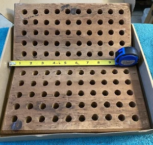 2 Wooden 50rd Used Loading Blocks - .50 Diameter/.80 Depth Holes - Free Shipping - Picture 1 of 4