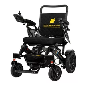 Fold And Travel Auto Fold Electric Wheelchair Lightweight Power Wheel Chair - Picture 1 of 43