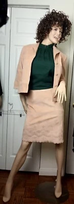 FALDA Y TOP DE PANA TOSTADA CYNTHIA CYNTHIA STEFFE CON DETALLE DE OJALES, TALLA 8/MED Foto 1 de 4