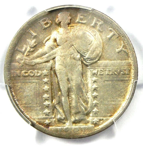 1921 Standing Liberty Quarter 25C Coin - Certified PCGS VF Details - Rare Date! Cover