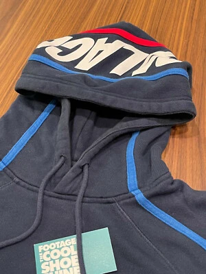 2018 SS18 PALACE SKATEBOARDS LOGO S-LINE HOOD HOODED SWEATSHIRT NAVY BLUE RED M - Image 1 of 4