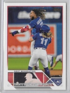 2023 Topps Gold Mirror #216 Variation Next Generation Young Stars Celebrate SSP