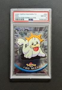 Pokémon 2000 Topps TV Animation  Animation Series 2 - SEEL - Rare Foil PSA 8 NM