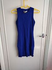 Glamarous New Ladies Blue  Body Con Sleeveless dress size UK S (Bust 28 Inches)