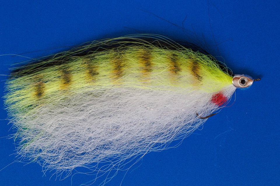 Fishskull Hechtstreamer / Raubfischstreamer - Hot yellow Tiger - Bild 1 von 1
