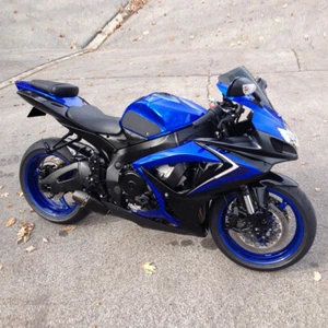 Injection ABS Blue Black Fairing Kit Fit for 2006-2007 GSXR 600/750 e001 - Picture 1 of 11