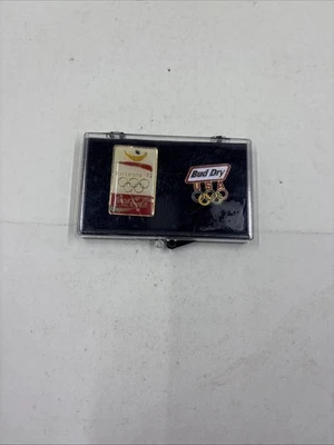 COCA-COLA VINTAGE 1992 BARCELONA OLYMPICS PIN + Beer Pin- Bud Dry Olympic - Image 1 of 4