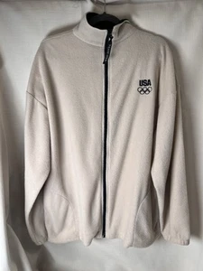 Vintage 90’s Men's Olympic Team USA Lightweight Fleece Jacket Size XXL - Picture 1 of 10