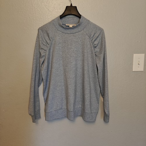 Felpa donna Michael Kors con colletto mandarino increspato taglia XL