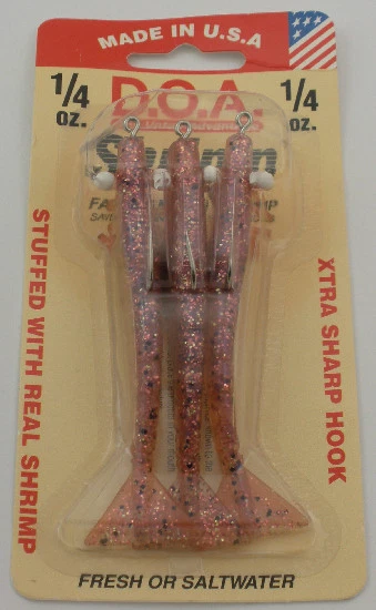 Señuelo de camarones DOA FSH3-3P-404 3" color 404 nuevo centavo 1/4 oz 3 quilates Foto 1 de 1