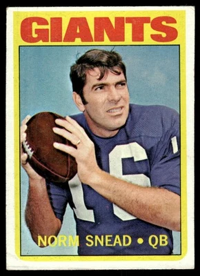 1972 Topps Norm Snead New York Giants #118 - Image 1 of 2