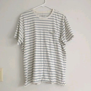 Rag & Bone T-Shirt Herren L/M* blau weiß gestreift Bio Baumwolle Maritim Freizeit - Bild 1 von 9