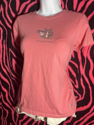 Good Kids Graphic Baby Tee Pink Girls 12/14 Woman’s S - Image 1 of 4