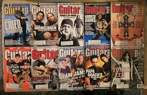 Guitar One Magazin Lot 10 Ausgaben 2002 Rock Roll Alternative Haarband siehe Bilder - Bild 1 von 11