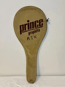 Vintage Prince Series 110 Graphite Tennis Racquet Cover Case Suede Zip Taiwan - Picture 1 of 5