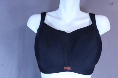 Sujetador deportivo Panache 5021 forrado con aros negro talla 32K EE. UU. Foto 1 de 4