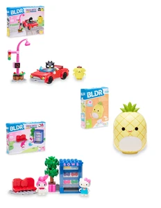 Lot of 3 BLDR Hello Kitty & Friends/Squishmallows Squishbrik Maui Building Sets - Picture 1 of 21