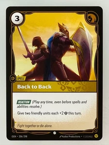 Riftbound League of Legends - x3 Back to Back 206 - Picture 1 of 1