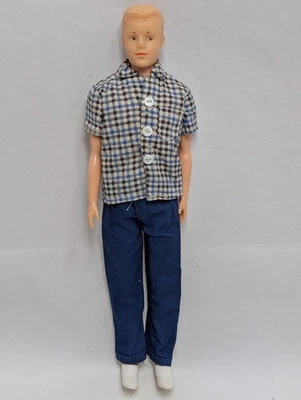 Vintage 12" Andy or Dan Doll Ken Clone Worn Face Eegee Hong Kong 1960s - Image 1 of 4