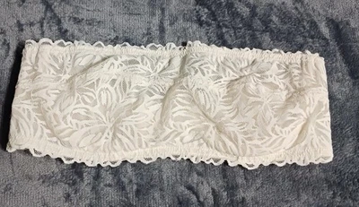 Aerie Strapless Lace Bra Womens 34C Bandeau Underwire Floral Bridal Prom Evening - Image 1 of 4
