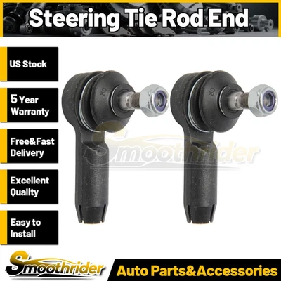 For Audi 4000 Quattro 1984 1985 1986 1987 2pcs Outer Steering Tie Rod End - Image 1 of 4