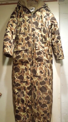 Vtg Cabela's Men's Premier Northern Goose Down Camo Hunting Coverall SZ L - Image 1 of 4