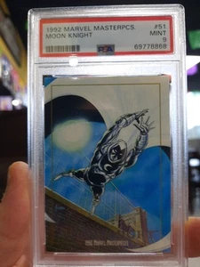 Moon Knight PSA 9 1992 Marvel Masterpieces #51 MINT Base Card Skybox Werewolf 32 - Picture 1 of 6