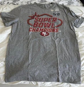 New Women Nike San Francisco 49ers Super Bowl Champions Error T-Shirt Size L 🔥 - Picture 1 of 5