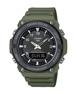 CASIO AQ-S820W-3BVEF Herrenuhr Tough Solar Ana-Digi Ø46mm oliv - Bild 1 von 1