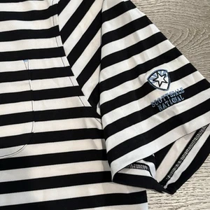Stitch Polo Golf Polo Mens Large Performance Scottsdale National Stripped Preppy - Picture 1 of 9