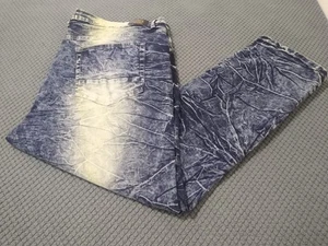 Dash denim acid washed factory distressed jean tag size 48x32 actual size 48x30 - Picture 1 of 18