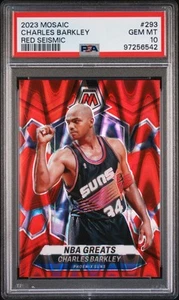 2023-24 Panini Mosaico Charles Barkley NBA Grandes Rojo Sísmico/299 PSA 10 - Imagen 1 de 4