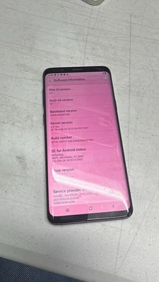 Teléfono Samsung Galaxy S9 Plus 64 GB púrpura lila encendido solo para piezas Foto 1 de 3