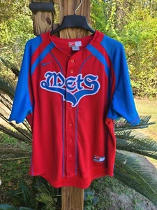 Vintage Rotes New York Mets Carlos Beltran (15) genähtes Button-Down Nike Trikot - M - Bild 1 von 14